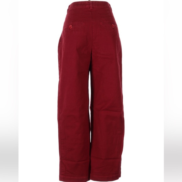 L.F. Markey Classic Slack Pant Trousers Red Size 4 - Picture 5 of 16